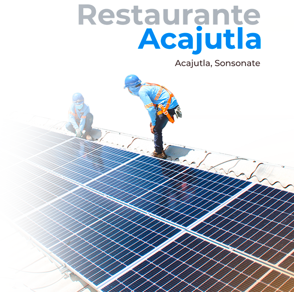 Proyecto fotovoltaico en Restaurante Acajutla